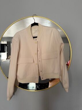 Women's Cream Bomber Jacket